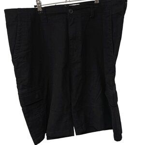 Sun and Stone Men's Frank 10" Cargo Shorts Black Color Size 40